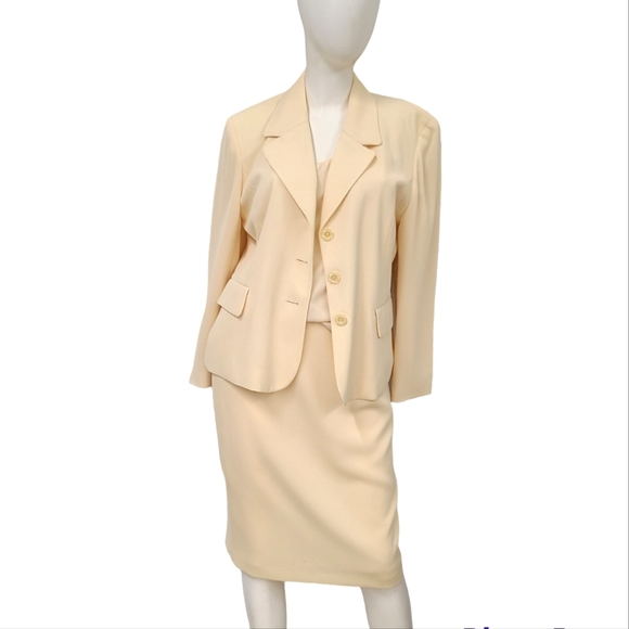 Vintage Nygard Collection Cream 3 Piece Suit size 8/10 - Picture 2 of 7